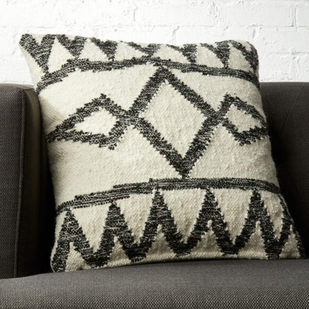 CB2 Asterix Geometric Throw Pillow Cover